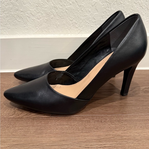 Franco Sarto Black 3.5 inch Heels Elegant Design Size 9 - Picture 2 of 10